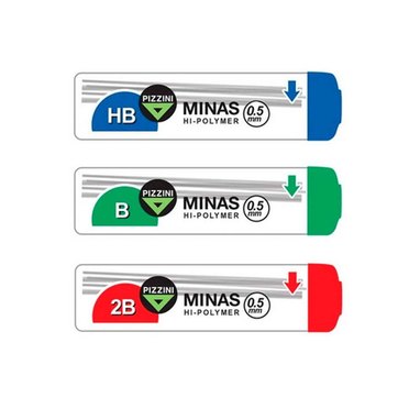 MINAS PIZZINI 05MM 12UNID S5300B/2B/HB          