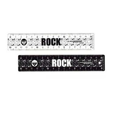 REGLA ESCOLAR PIZZINI 15CMROCK/ZEBRA/VAQUITAS          