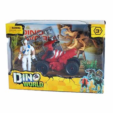 SET DINO+MUÑECO+CUATRI+ACCESORIOS BL6760 BLOWER 25X18X9CM          