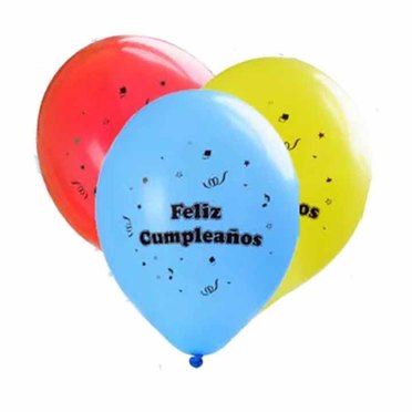 GLOBOS FELIZ CUMPLEAÑOS X25UNID CANDELA 2267          