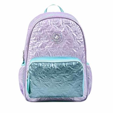 MOCHILA PUFFY LOGO METALIZADO FTY4024 FOOTY 27X39X16,5CM          