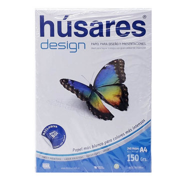 HOJA HUSARES DESIGN A4 X240HJS 150GRS 7870          