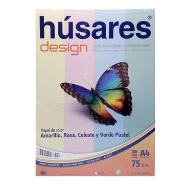 RESMA HUSARES A4 75GRSCOLOR 100HJSSURT7855          