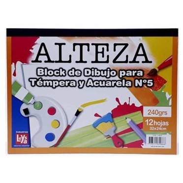 BLOCK PARA DIBUJO ALTEZA TEMPY ACUARX12HJSLEYSA 174-032          