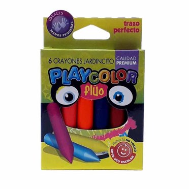 CRAYONES JARDINCITO FLUO X6UNIDPLAYCOLOR          