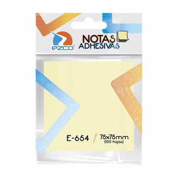 NOTAS ADHESIVAS EZCO 75X75MMCODE-654 980654          