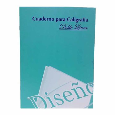 CUADERNO TAPA FLEXIBLE DISEÑO CALIGRAFIA 24HJS2 LINEAS COD50          