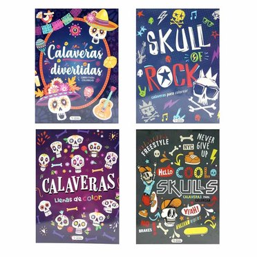 LIBRO COLOREA CALAVERAS CPC166 ED SALDAÑA          