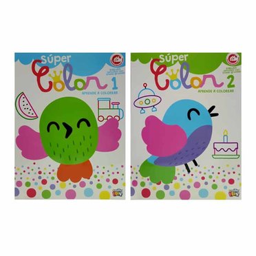 LIBRO SUPER COLOR 1 Y 2 SCHOOL FUN LIST-337/338          