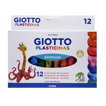 PLASTILINA GIOTTO X 12UNID300005          