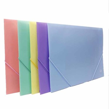 CARPETA 3 SOLAPA PPOFICIO PASTEL CON ELASTICO 6050 THE PEL          