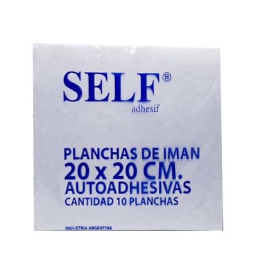 IMAN FLEXIBLE AUTOADHESIVO 20X20 SELF X10UND          