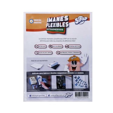 IMAN FLEXIBLE AUTOADHESIVO A4 SIFAP X10UNID993043          