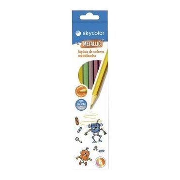 LAPICES COLOR SKYCOLOR METALLIC X 6 UNID JJ10136M-6          