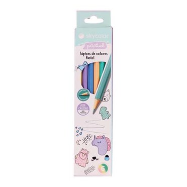 LAPICES COLOR SKYCOLOR PASTEL X 6 UNID JJ10136P-6          