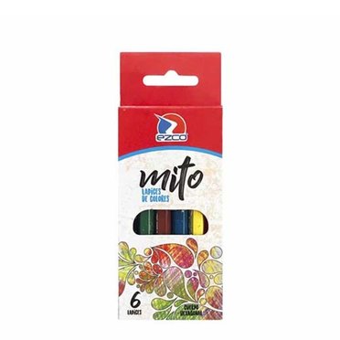 LAPICES COLOR EZCO CORTO X 6 UNID MITO 172101          