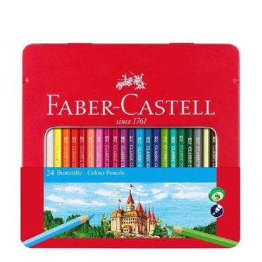 LAPICES COLOR FABER LATA X 24UNID 115824          