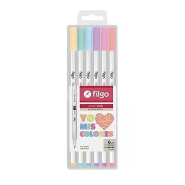 MICROFIBRA FILGO X6 LINER 038 PASTEL 0,4MM L38-E6-PAS          