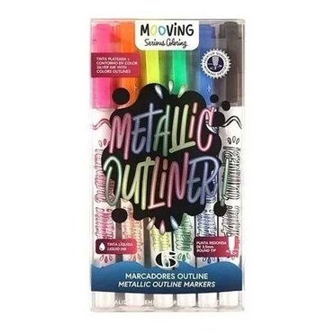 MARCADOR OUTLINER METAL X6 3022006 MOOVING COLORING          