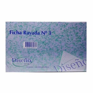 FICHAS RAYADAS NRO3 100UNIDDISEÑO COD154          
