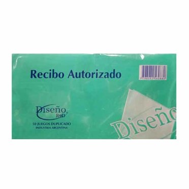 TALONARIO RECIBO AUTORIZADO DISEÑO COD287          
