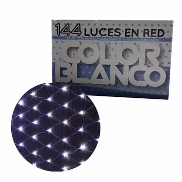 LUCES EN RED BLANCO X144 144 NET/WH 53769 CON ENCHUFE          
