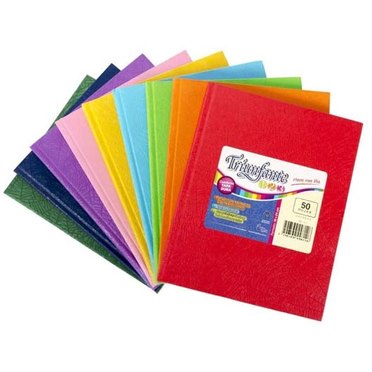 CUADERNO 19X235 TAPA DURA 48HJ TRIUNFANTE 1,2,3          