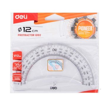 TRANSPORTADOR DELI X12CM 180O G10212          