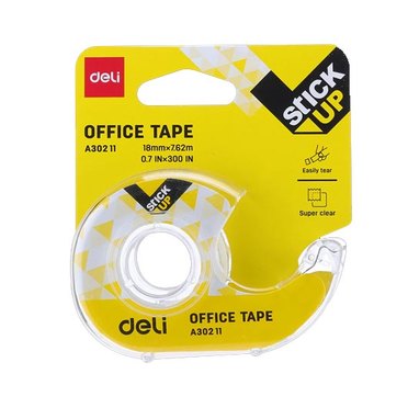 CINTA ADHESIVA DELI A30211 18MM DISPENSER PORTATIL - BLISTER X 1          