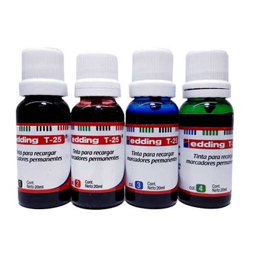 TINTA PARA MARCADOR PERMANENTE EDDING T25 X25ML          