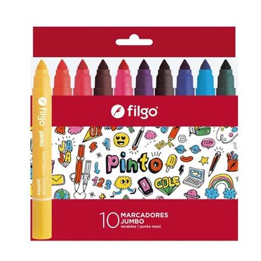 MARCADOR AL AGUA FILGO JUMBO X10 SURT CMJ-E10-SUR          