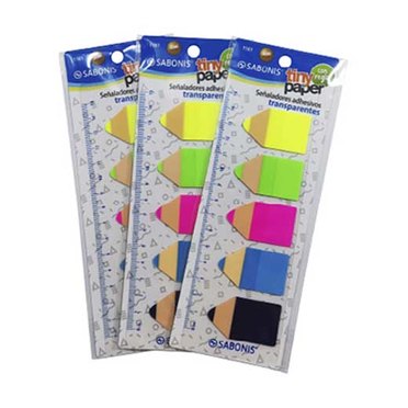 SEÑALADOR SABONIS LAPIZ 1161 43X25MM 5 COLORES          