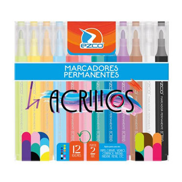 MARCADOR ACRILICO X12U EZCO 403400-12          