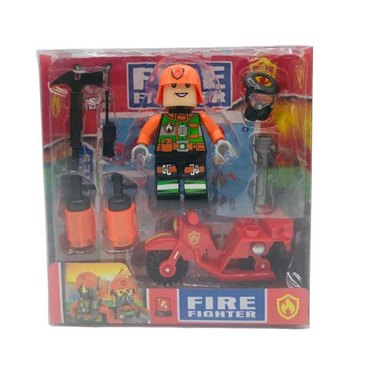BOMBERO CON ACCESORIOS Y MOTO A201247 TOYZ          