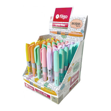 EXHIBIDOR RESALTADOR FILGO PASTEL CUERPO REDONDO 13MM          