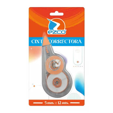 CINTA CORRECTORA EZCO 5MM X12MTS 306112          