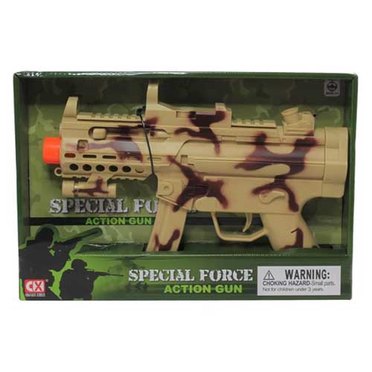 PISTOLA MILITAR CON SONIDO BL6789 BLOWER 57X24X6CM          