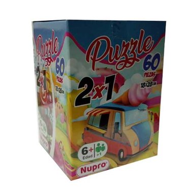 PUZZLE X60PZAS 2X1 PLAYA ART201 NUPRO          