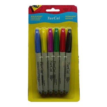 MARCADOR PERMANENTE SET X6 COLORES RA31360 REY          