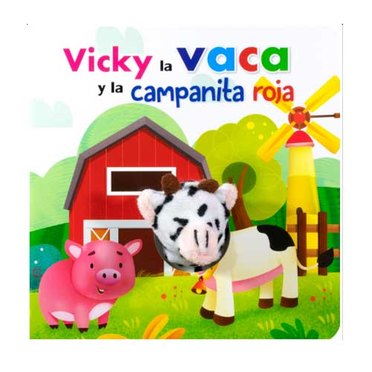 LIBRO VICKY LA VACA 8485 CON MARIONETA SILVER DOLPHIN          