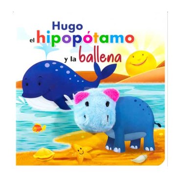 LIBRO HUGO EL HIPOPOTAMO 8478 CON MARIONETA SILVER DOLPHIN          