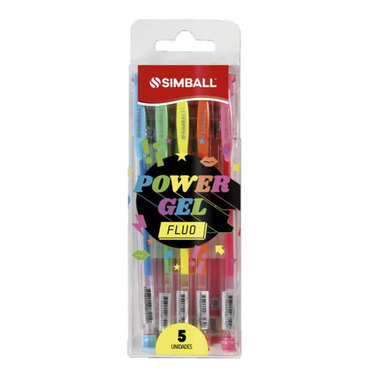 BOLIGRAFO SIMBALL GEL NEON X5UNID 0206029905          