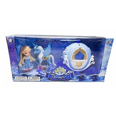 CARRUAJE C/PRINCESA Y UNICORNIO 16626 BLUMPY          