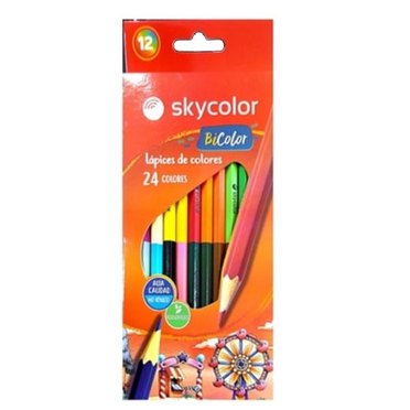 LAPICES BICOLOR SKYCOLOR LARGO X 12UNID JJ10121-24          
