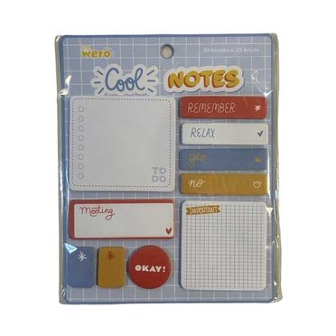 SET NOTAS ADHESIVAS WERO WE3093 COOL NOTES          