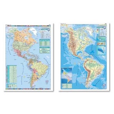 MAPA MURAL MC DOBLE FAZ 95X130CM          