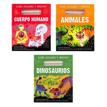 LIBRO RASPA, DESCUBRE Y APRENDE 54321 SILVER DOLPHIN          