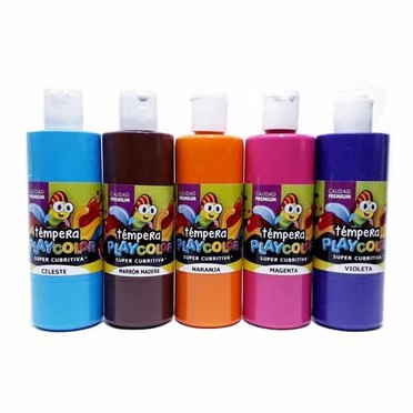 TEMPERA PLAYCOLOR BOTELLA 250GRS          
