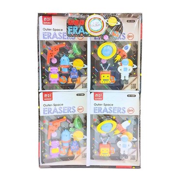 GOMA ASTRONAUTA EN BLISTER QH-8385 27415 COLOURS          
