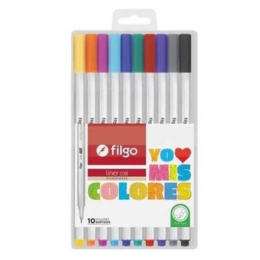 MICROFIBRA FILGO X10 LINER 038 CLASICAS 0,4MM L38-E10-SUR          